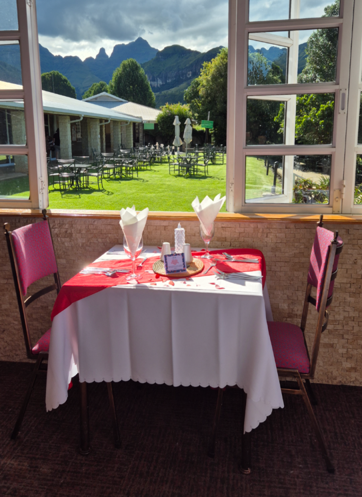 table set up