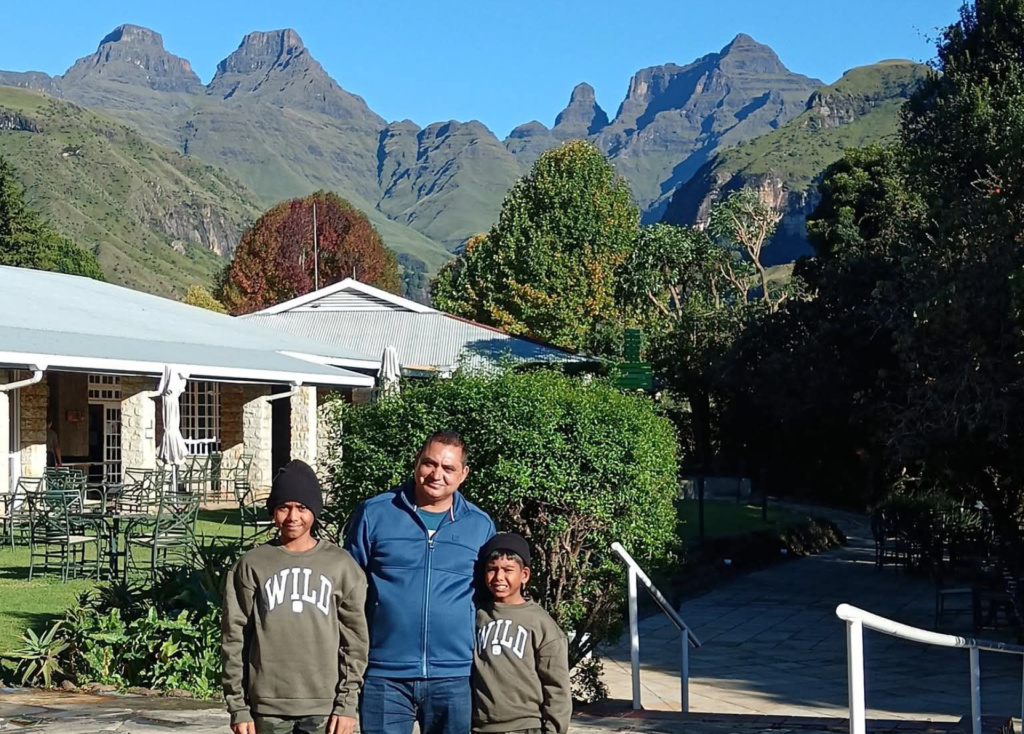 Father and sons